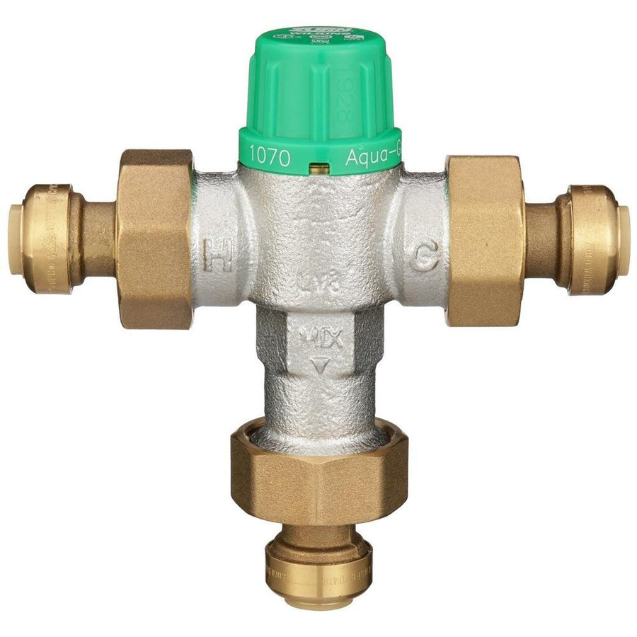 12 - ZW1070XLPF1/2" ZW1070XLPF Aqua - Gard® Thermostatic Mixing Valve with Z - Bite™ Push Fit Fittings Lead FreeZurn