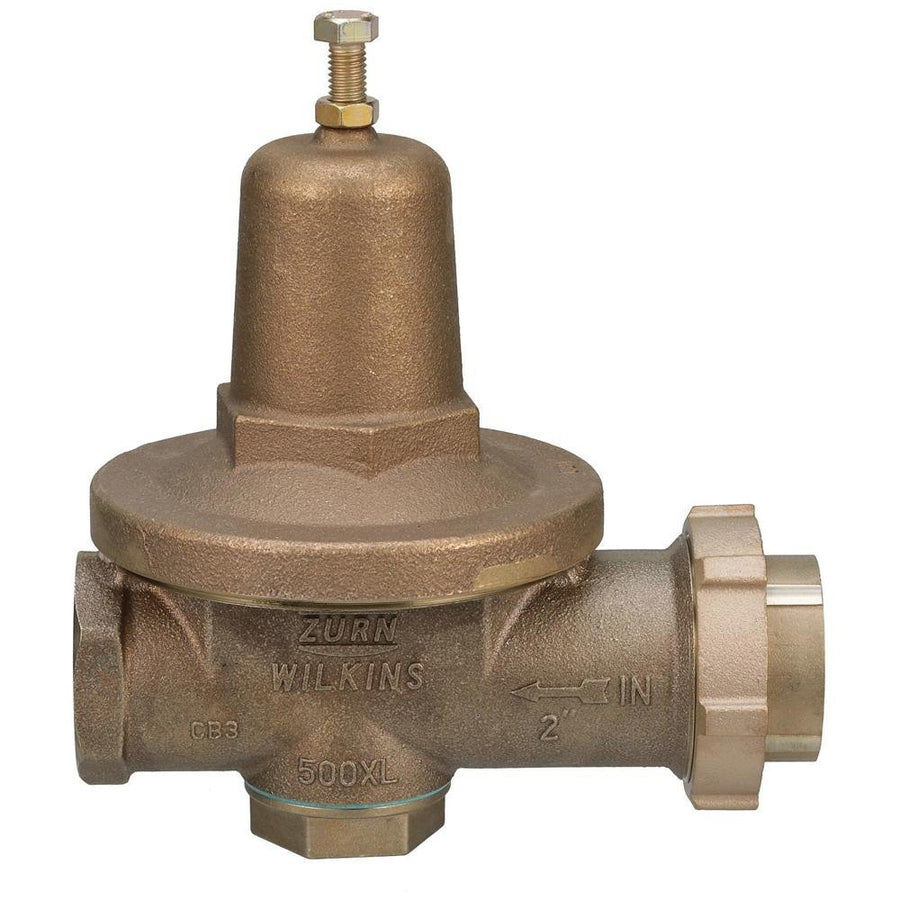 2 - 500XLHLR2" 500XL Water Pressure Reducing Valve with spring range from 10 psi to 125 psi, factory set at 50 psiZurn