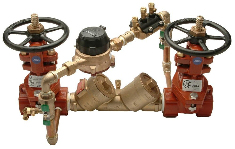2 - 950XLTDA2" 950XLTDA Double Check Detector Backflow Preventer with a metered bypass to detect leaksZurn