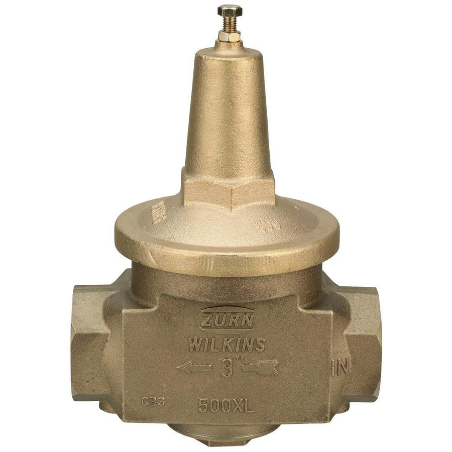 3 - 500XLHR3" 500XL Water Pressure Reducing Valve with a spring range from 75 psi to 125 psi, factory set at 85 psiZurn
