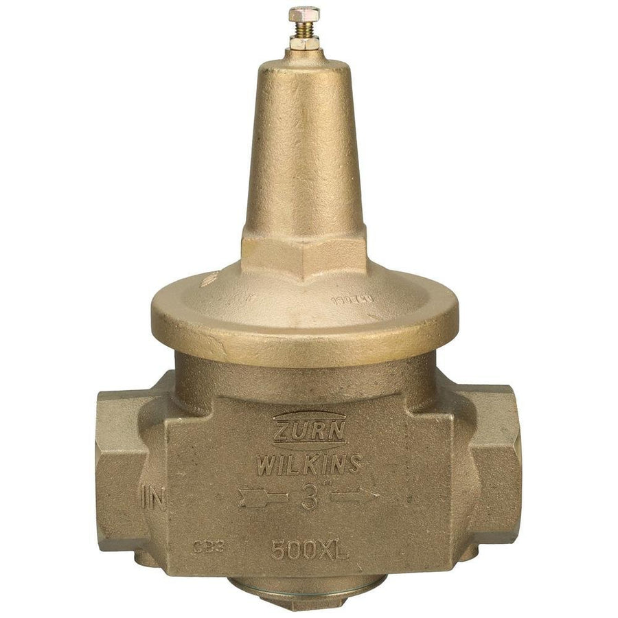 3 - 500XLHLR3" 500XL Water Pressure Reducing Valve with spring range from 10 psi to 125 psi, factory set at 50 psiZurn