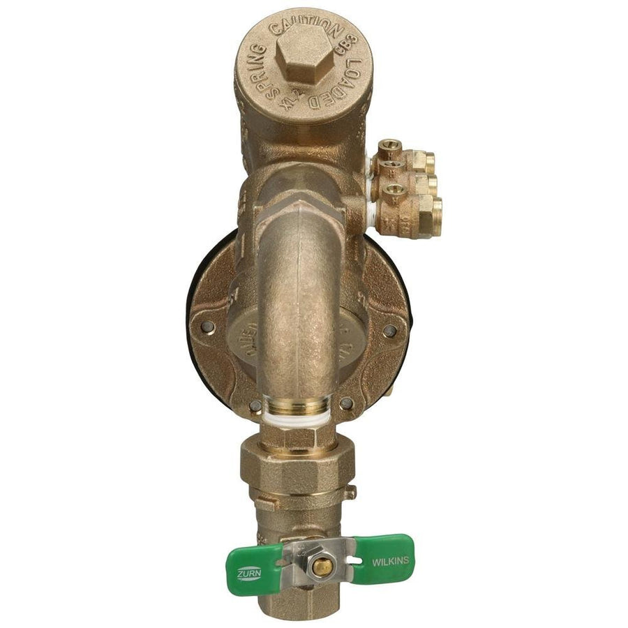 34 - 975XL2SEU3/4" 975XL2 Reduced Pressure Principle Backflow Preventer with street elbows and union ball ValvesZurn