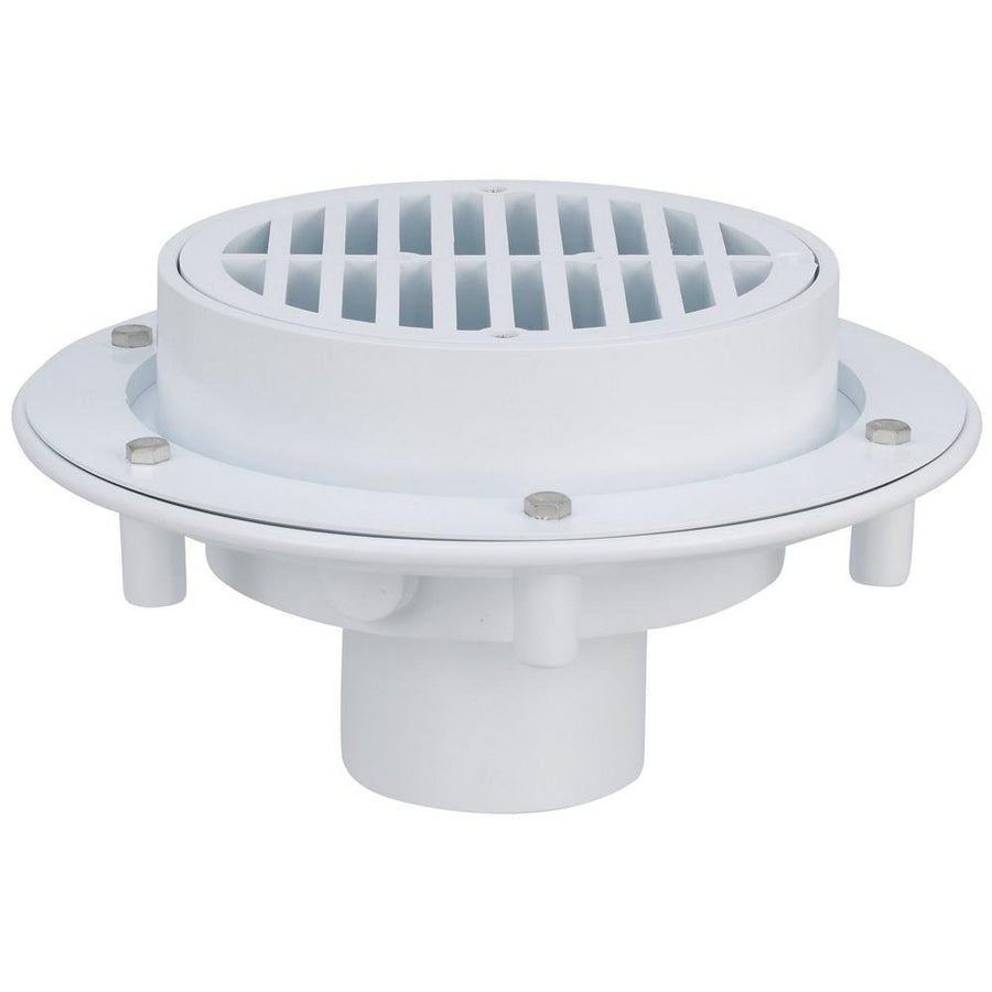 FD2360 - PVC8 - inch Round Large Capacity Floor Drain with 3 - inch x 4 - inch Solvent Weld ConnectionZurn