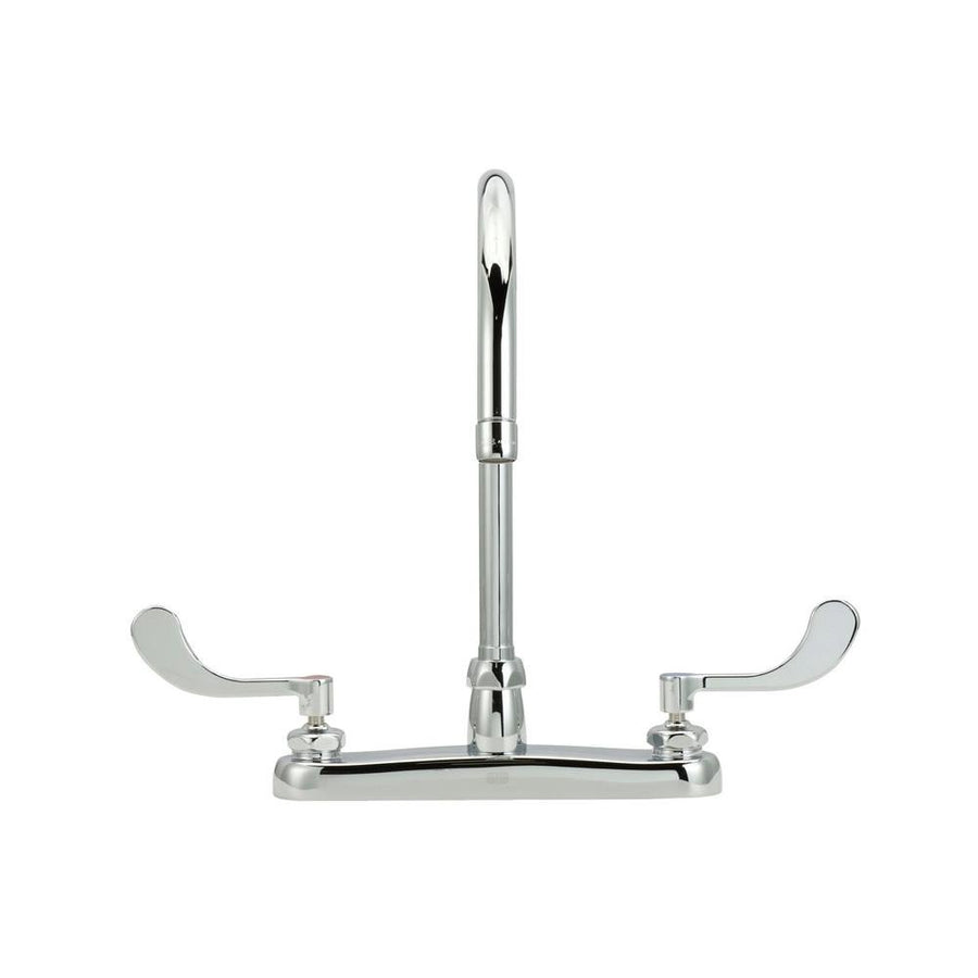 Z871C4 - XLAquaSpec® Deck - Mount Gooseneck Faucet with 2.2 gpm Pressure - Compensating Aerator, 8” Spout, 4" Wrist Blade HandlesZurn