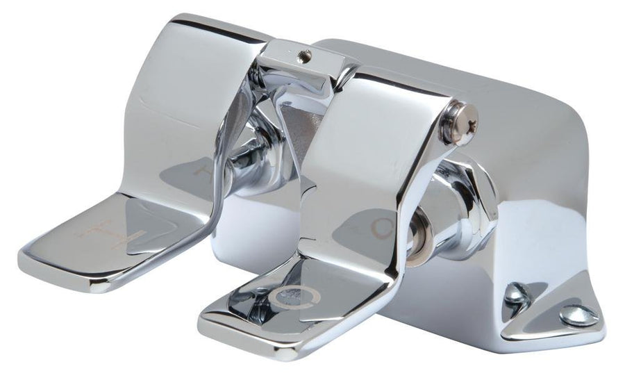 Z85500 - XLAquaSpec® Floor - Mount Double Foot - Pedal Mixing Valve, Self - Closing, Lead - Free, Polished ChromeZurn