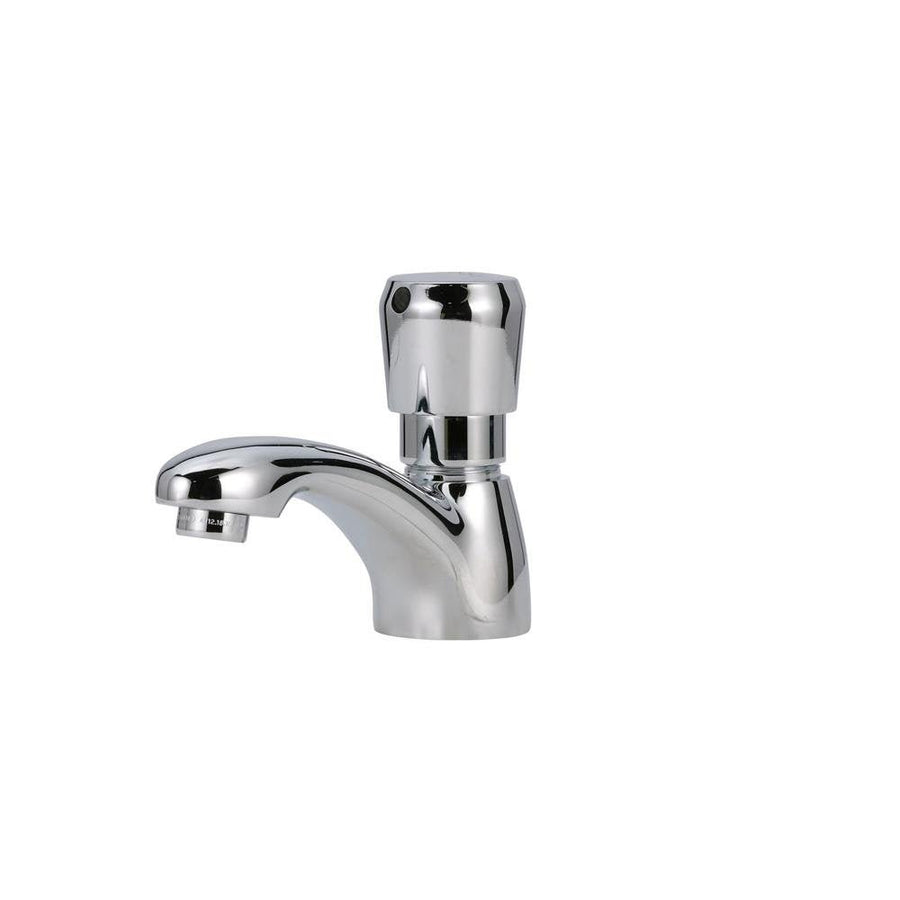 Z86100 - XL - CP4AquaSpec Single - Hole Metering Faucet, Deck Mount with 1.0 GPM Spray Outlet, 4 - in. Cover Plate, Push - Button Handle, ChromeZurn
