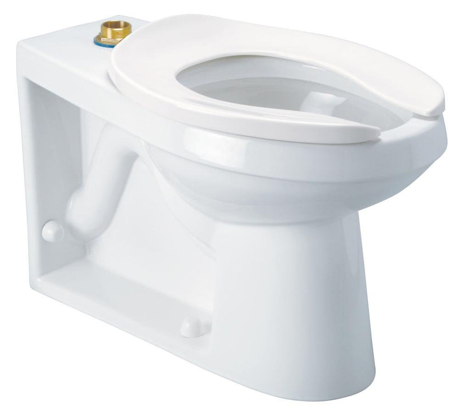 Z5645 - BWLFloor - Mount Siphon - Jet Toilet Bowl, Top Spud, Back Outlet, Elongated, ADA Height, ZurnSHIELD™, Vitreous ChiZurn