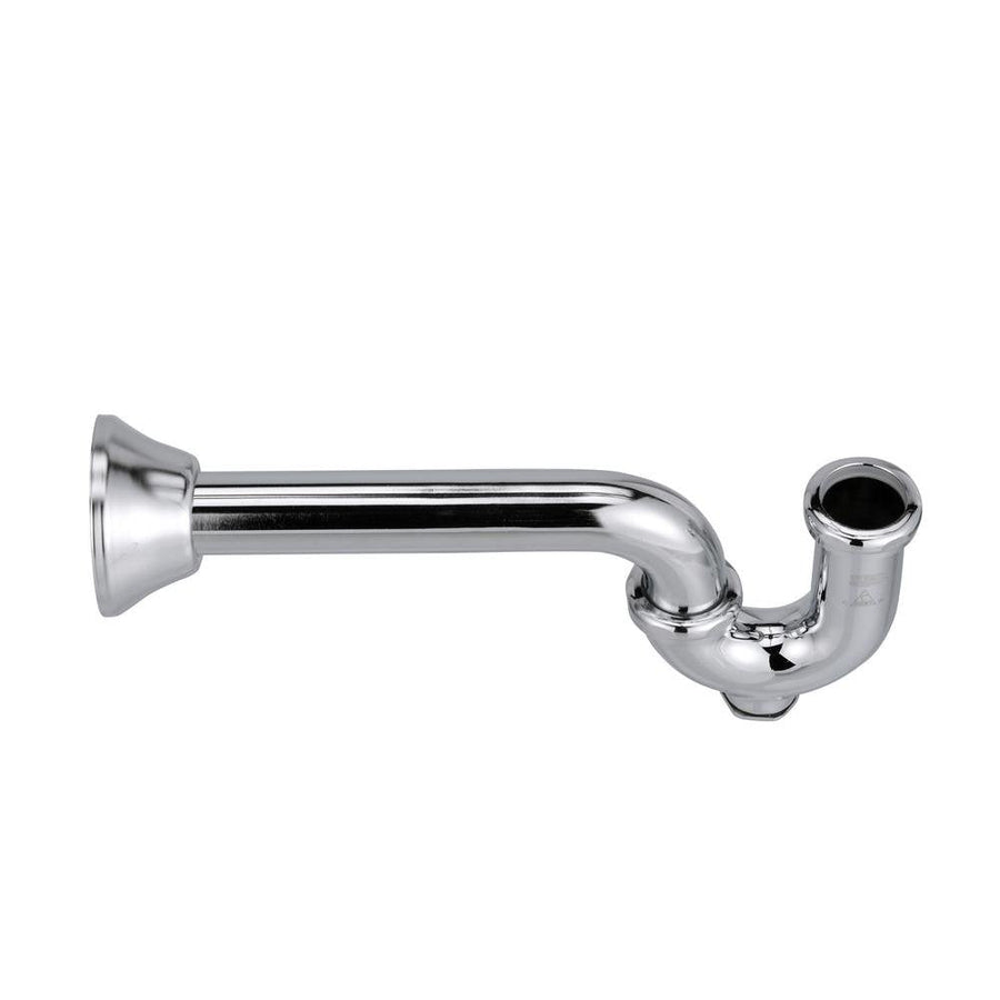 Z8700BD - PCP - Trap with Wall Bend and Cleanout, 1 1/4” Inlet, 1 1/4" Outlet, 17 Gauge, Brass Nuts, Deep Escutcheon, 10"Zurn