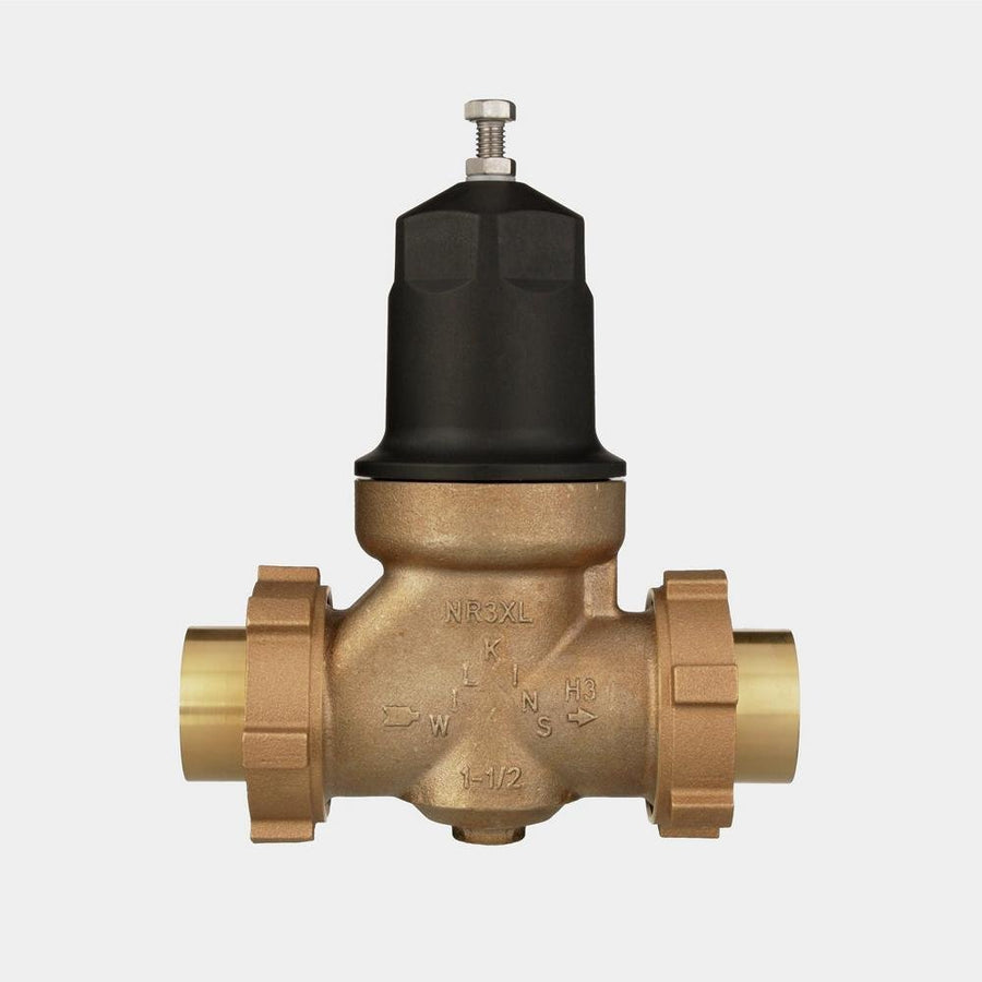 112 - NR3XLDUC1 1/2 in. Zurn Wilkins NR3XL Pressure Reducing Valve, Double Union Female Copper Sweat ConnectionsZurn