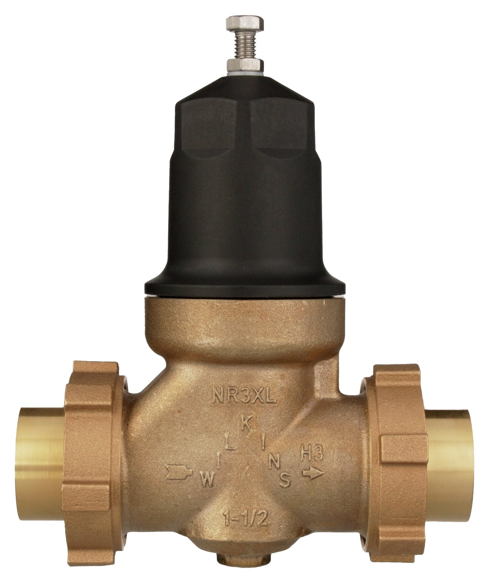 1 1/2 in. zurn wilkins NR3XL pressure reducing valve, double union female copper sweat connections