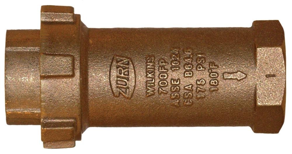 114UFX114F - 700XLFP1 - 1/4" Union Female NPT Inlet X 1 - 1/4" Female NPT Outlet 700XLFP Fire Protection/High Capacity Dual Check ValveZurn