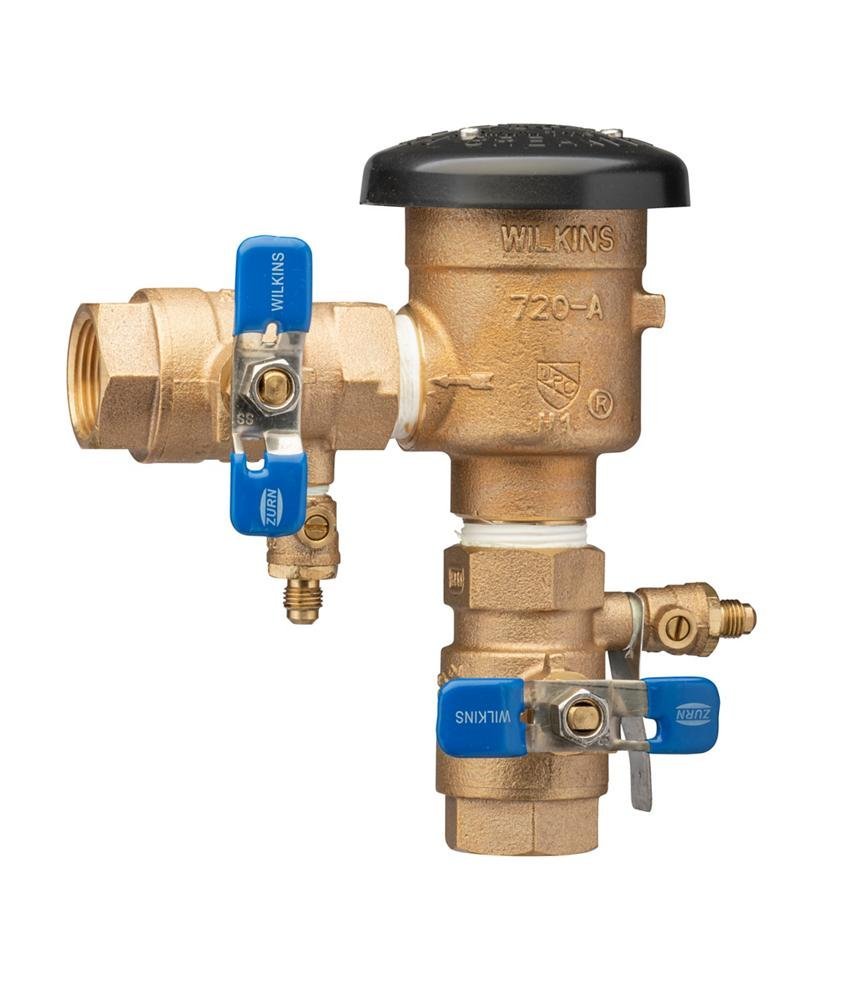 1 - 720AFT1" 720A Pressure Vacuum Breaker Assembly with SAE flare test fittingZurn