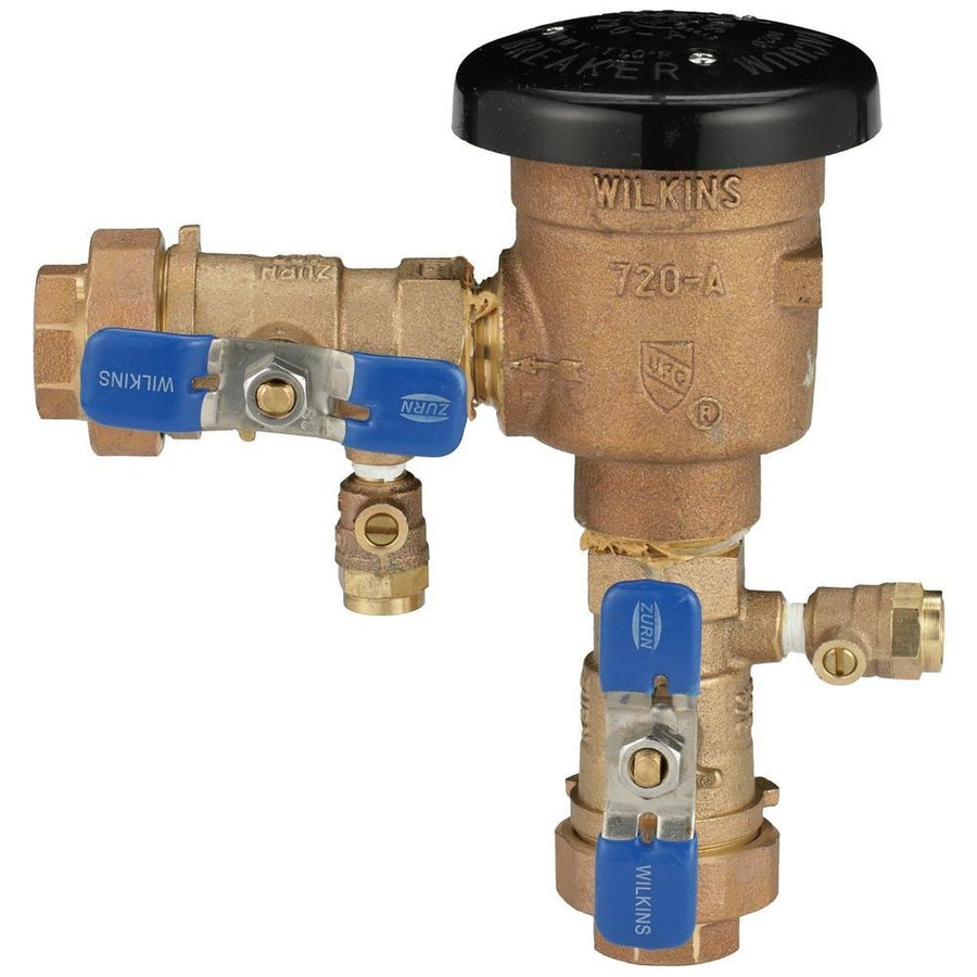 1 - 720AU1" 720A Pressure Vacuum Breaker Assembly with union ball valvesZurn