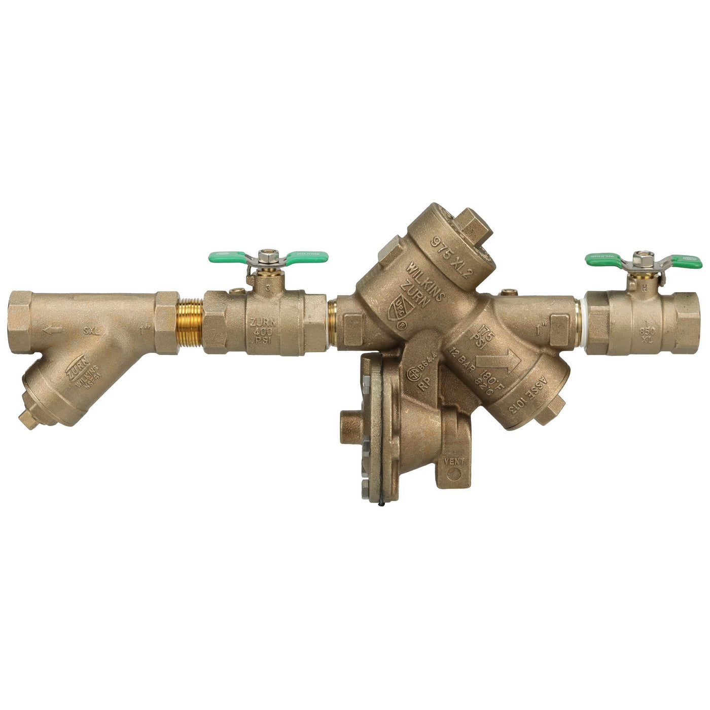 1-975XL2S1" 975XL2 Reduced Pressure Principle Backflow Preventer with strainerZurn Wilkins