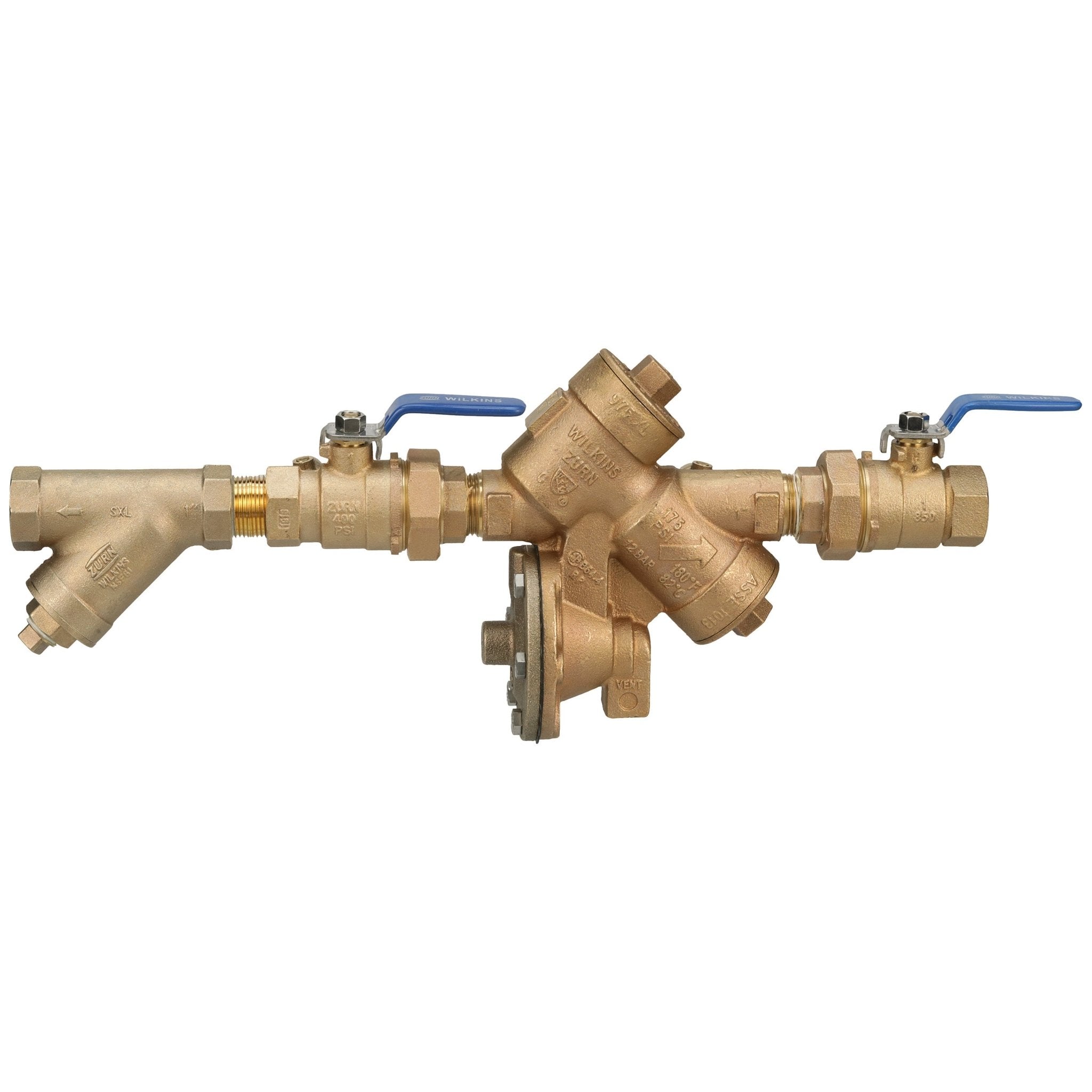 1-975XLUS1" 975XLU Reduced Pressure Principle Backflow Preventer with wye type strainerZurn Wilkins