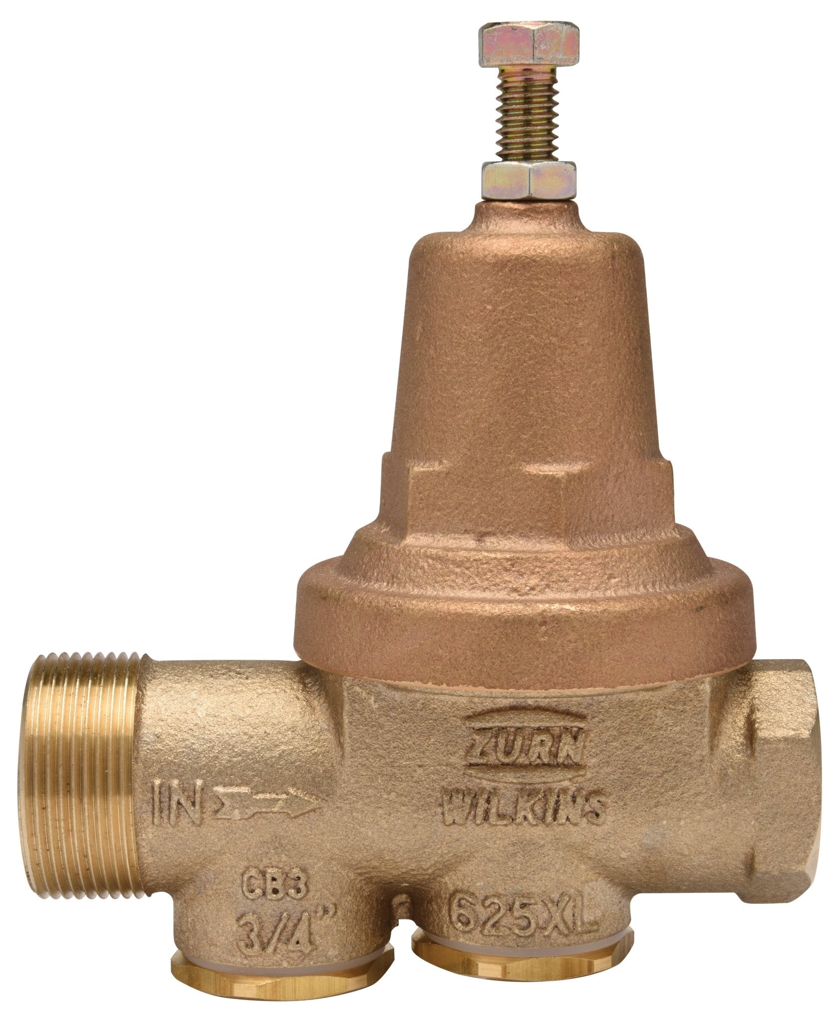 1" competitor replacement pressure reducing valve with single union, less union assembly