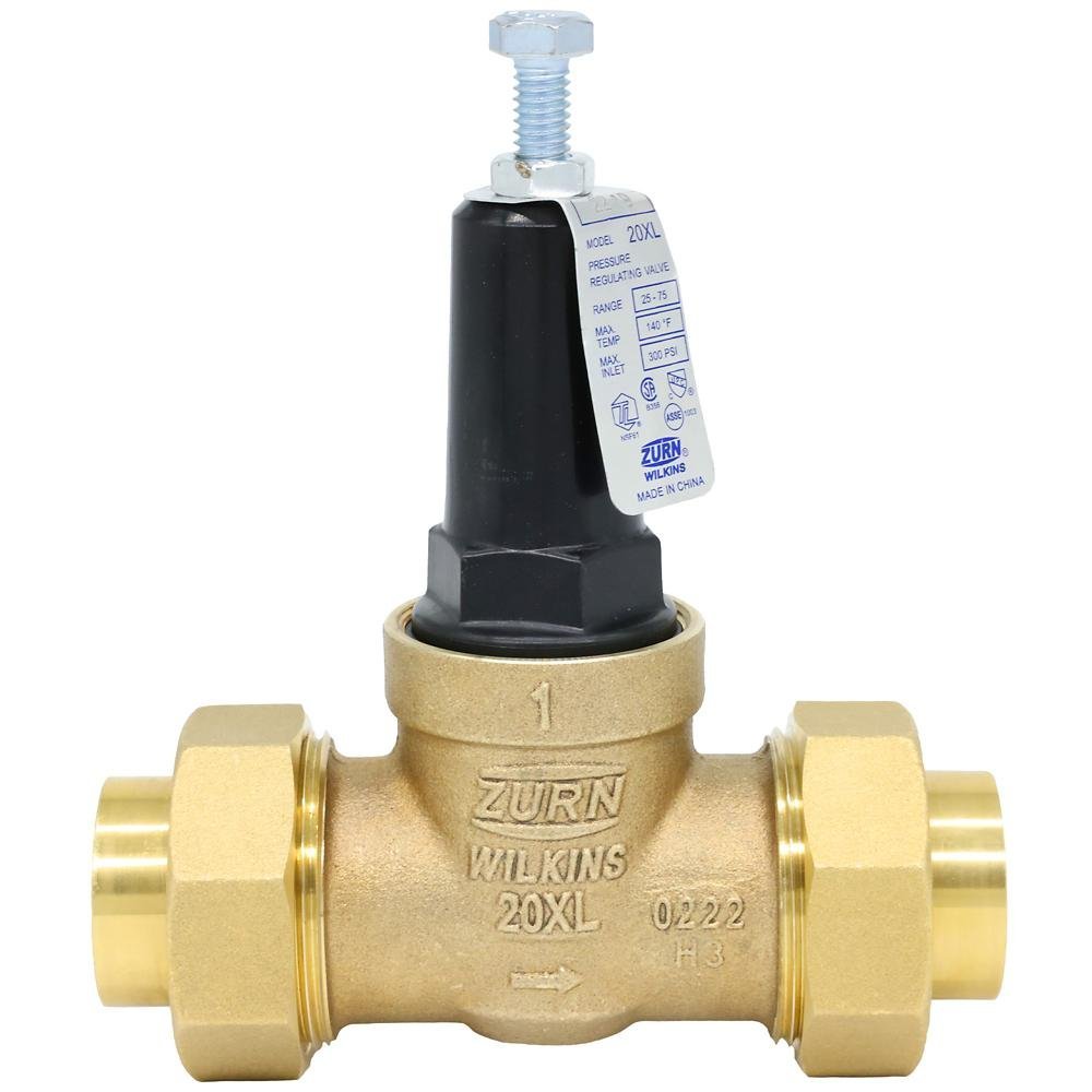 1 - 20XLDUC1 in. 20XL Pressure Reducing Valve (Double Female Union Copper Sweat)Zurn
