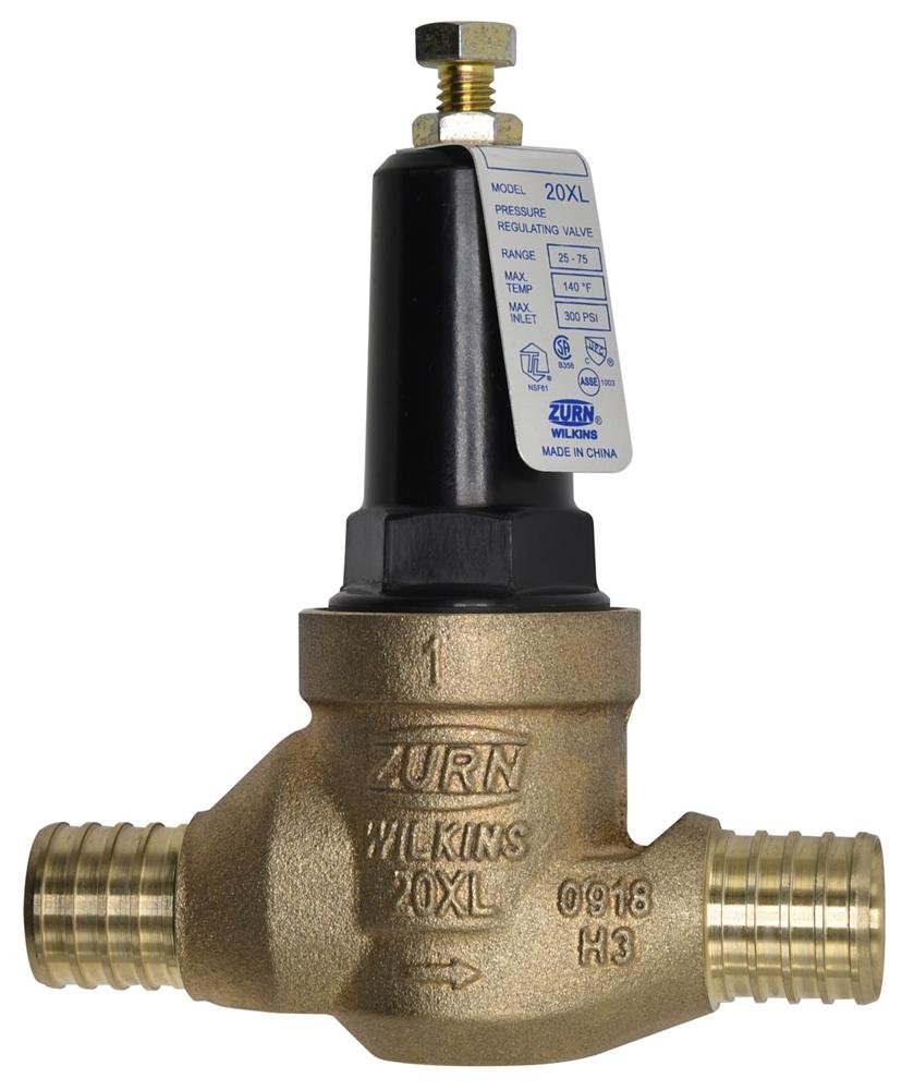 1 - 20XLPEX1 in. 20XL Pressure Reducing Valve (Integral F1807 Crimp PEX x Crimp PEX)Zurn