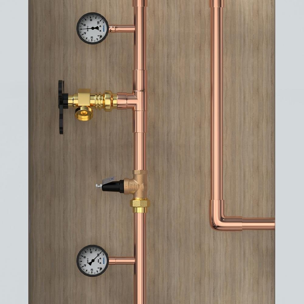 1 - 20XLC1 in. 20XL Pressure Reducing Valve (Single Union Copper Sweat x FNPT)Zurn