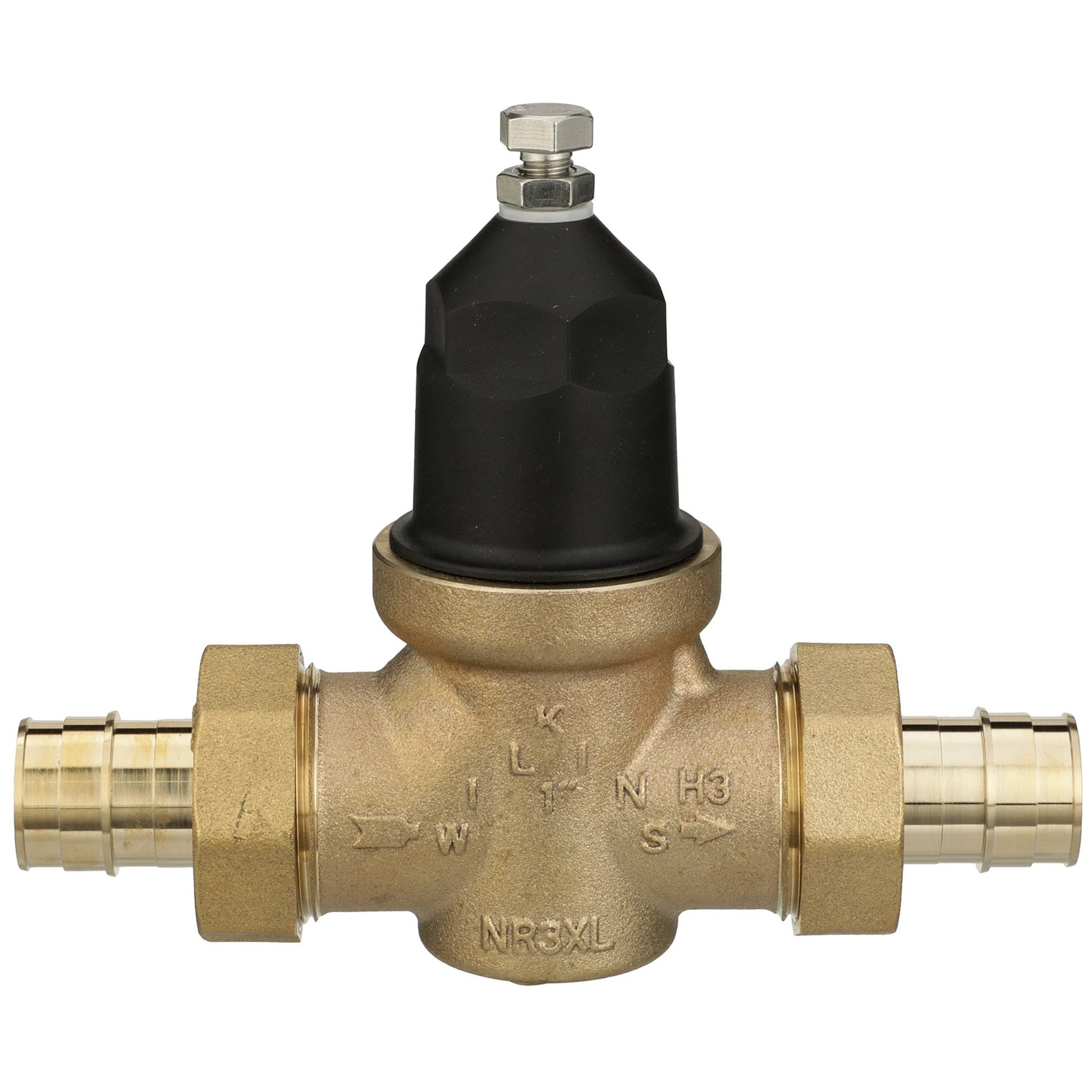 1 in. NR3XL pressure reducing valve, double union male barbed expansion pex connections (ASTM F1960)