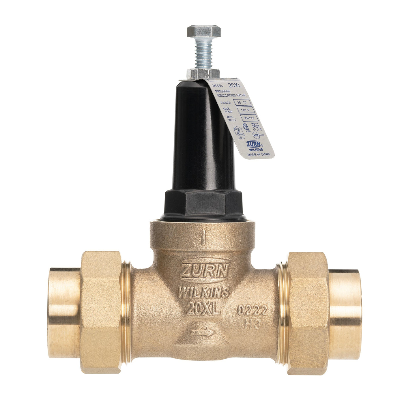 1 in. pressure reducing valve, double union fnpt x fnpt