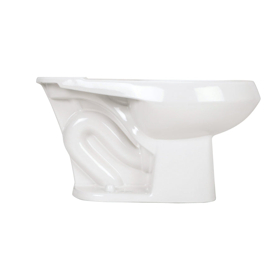 Z5570-BWL1-Piece Siphon-Jet Toilet Bowl, Elongated Rim, Standard Height, White Vitreous ChinaZurn