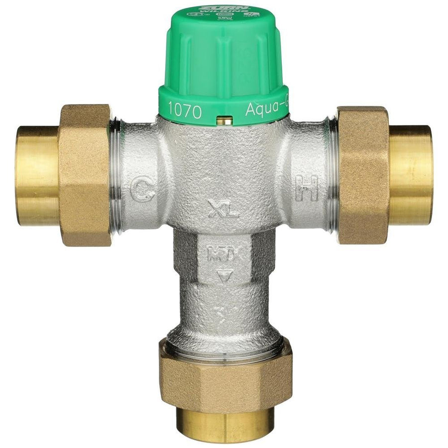 1 - ZW1070XLC1" ZW1070XL Aqua - Gard® Thermostatic Mixing Valve with Copper Sweat Connection Lead FreeZurn