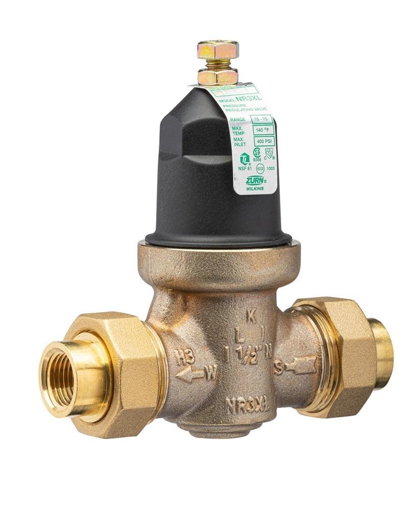 12 - NR3XLDU1/2 in. NR3XL Pressure Reducing Valve, Double Union FNPT ConnectionsZurn