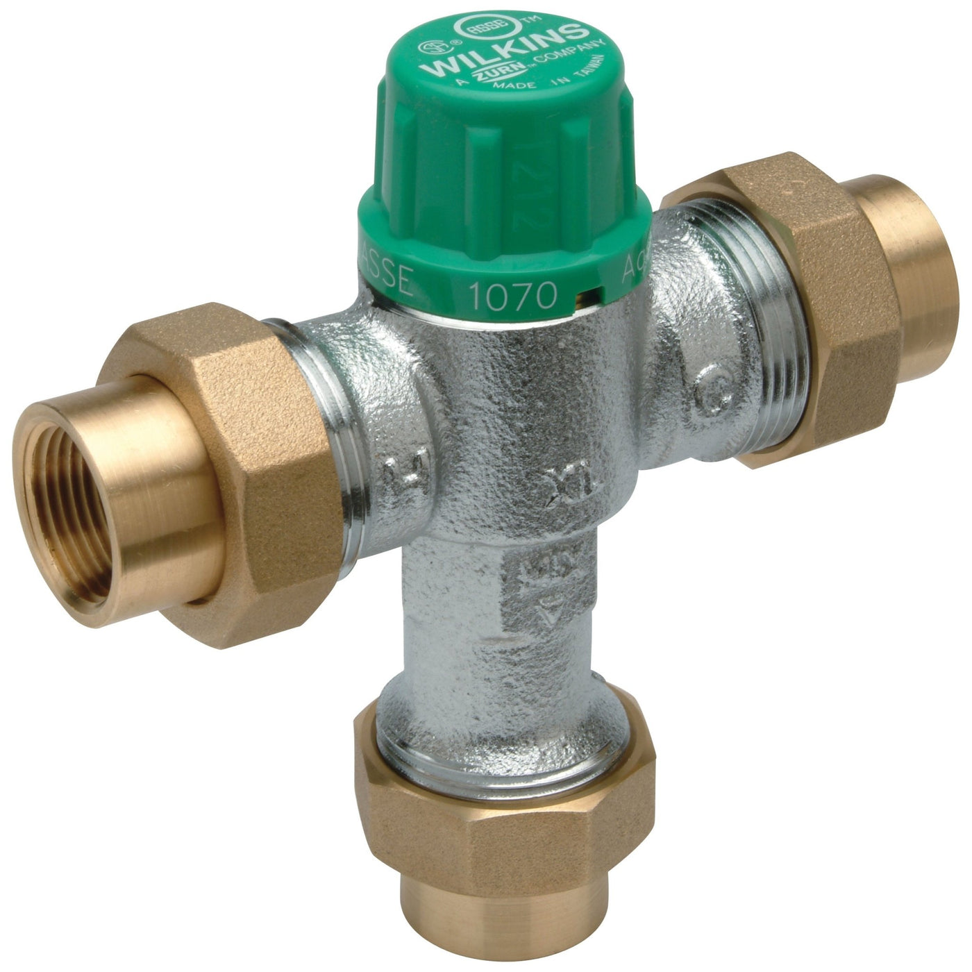 12-ZW1070XL1/2" ZW1070XL Aqua-Gard® Thermostatic Mixing Valve with Female NPT Connection Lead FreeZurn Wilkins