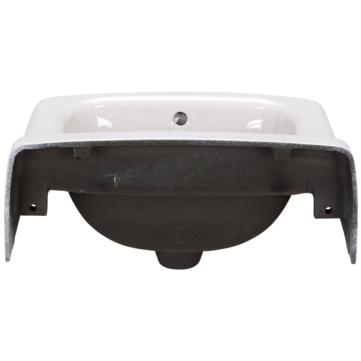 Z583419x17 Wall-Mount Cast Iron Sink/Lavatory, 4” Center Holes, White Enameled Cast IronZurn