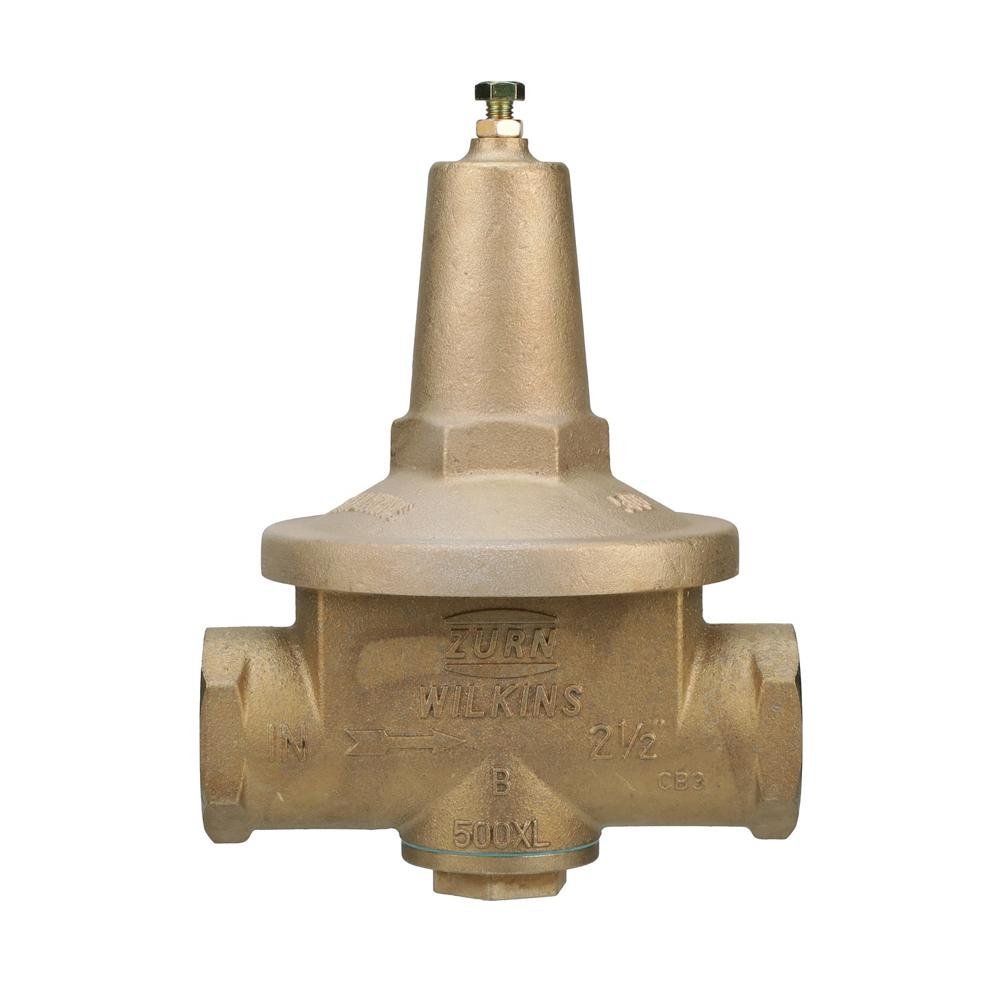 212 - 500XLHR2 1/2" 500XL Water Pressure Reducing Valve with a spring range from 75 psi to 125 psi, factory set at 85 psiZurn