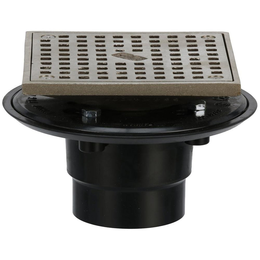 FD2254 - AB2 - S52 - inch ABS Adjustable Shower Drain with 5 3/16 - inch Round, Nickel Bronze TopZurn