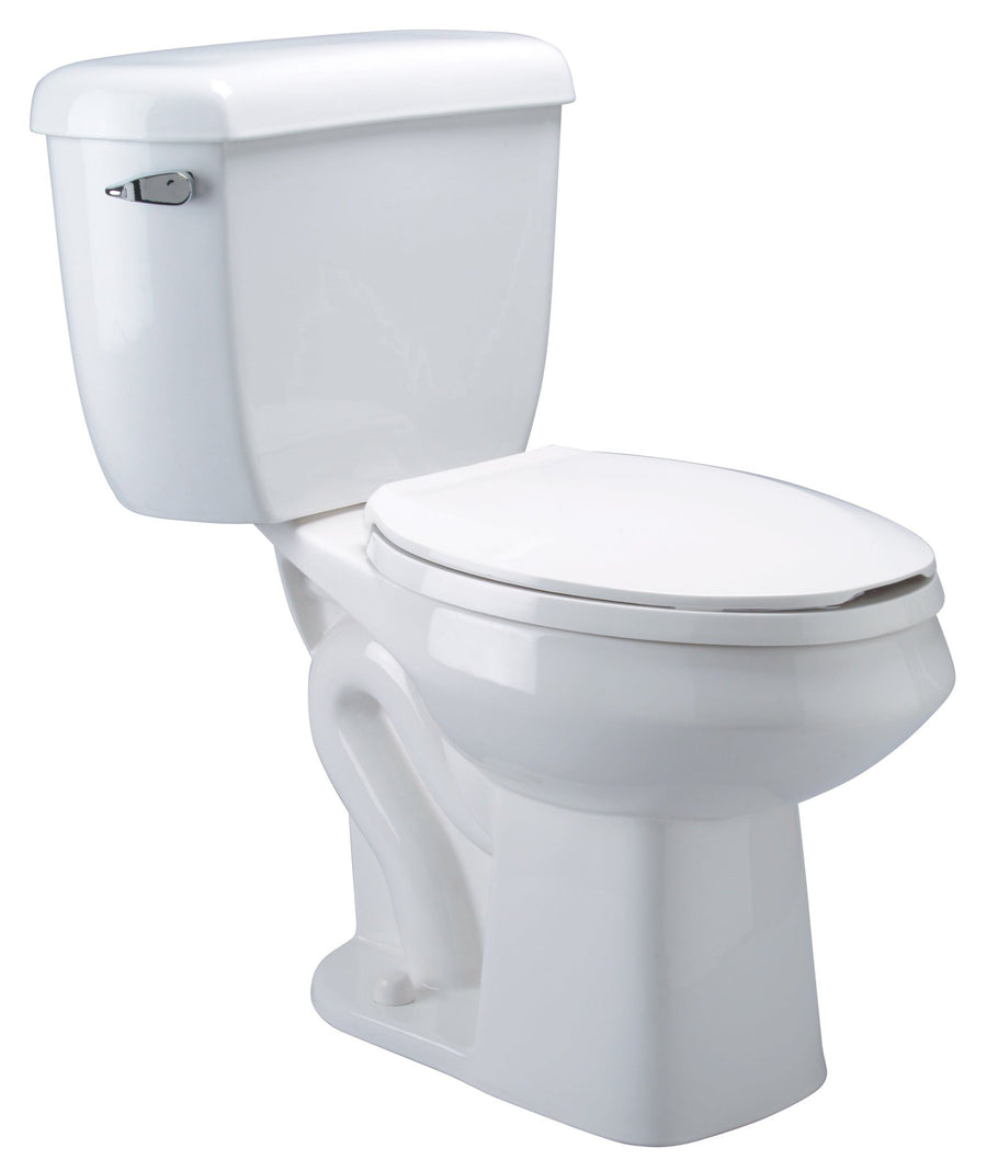 Z55612-Piece Pressure-Assist, Siphon Jet Toilet, 1.1 gpf, Elongated Rim, ADA Height, White Vitreous ChinaZurn