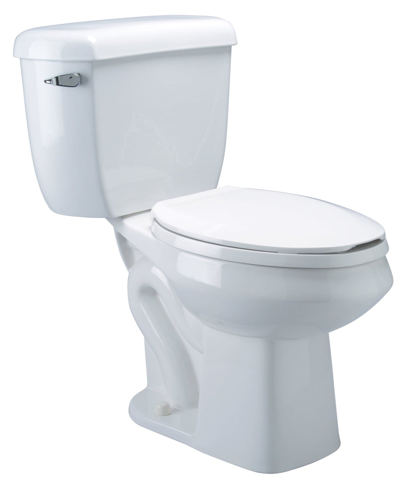 Z55712-Piece Pressure-Assist, Siphon Jet Toilet, 1.1 gpf, Elongated, Standard Height, White Vitreous ChinaZurn