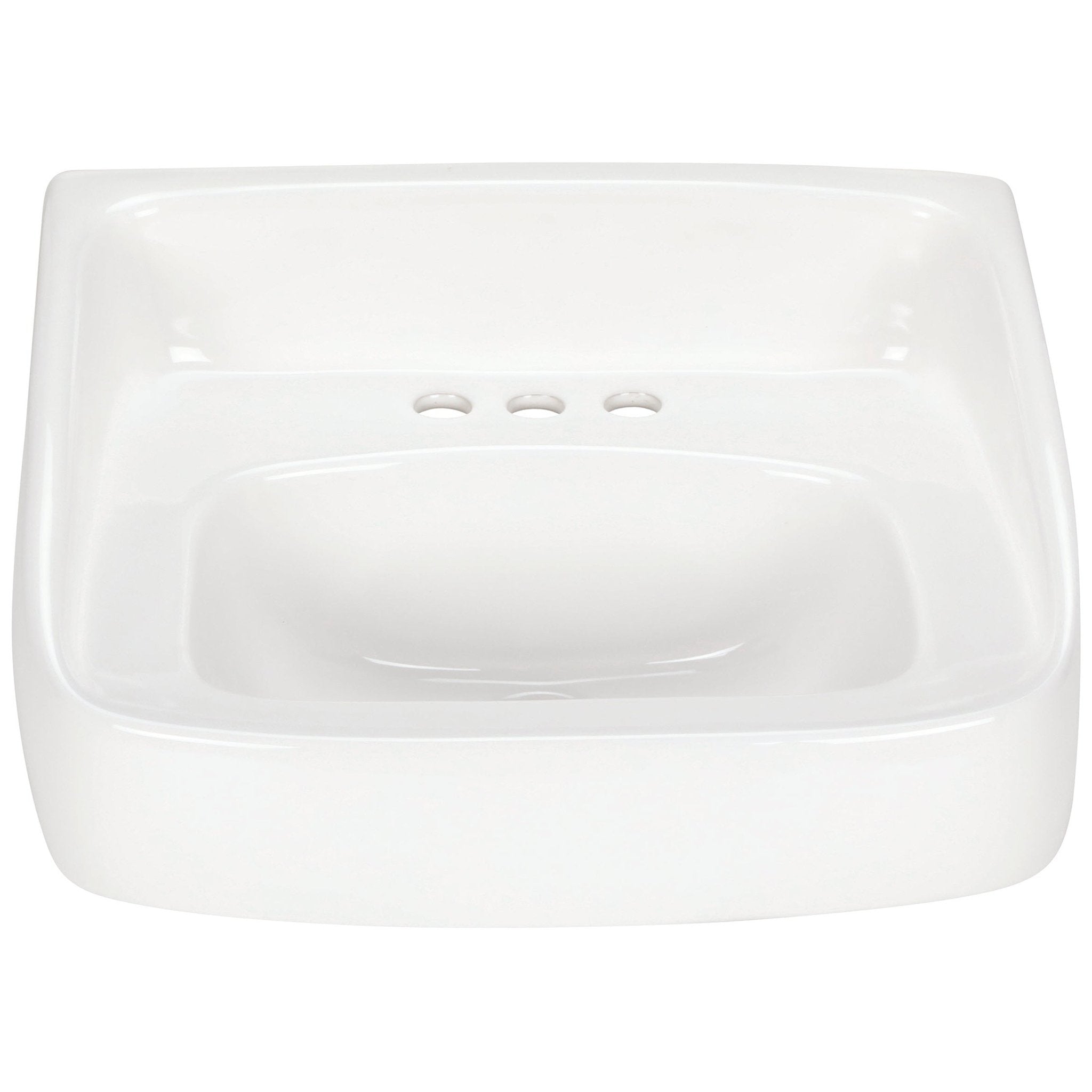 Z536420x18 Wall-Mount High-Back Sink/Lavatory, 4" Centers, White Vitreous ChinaZurn