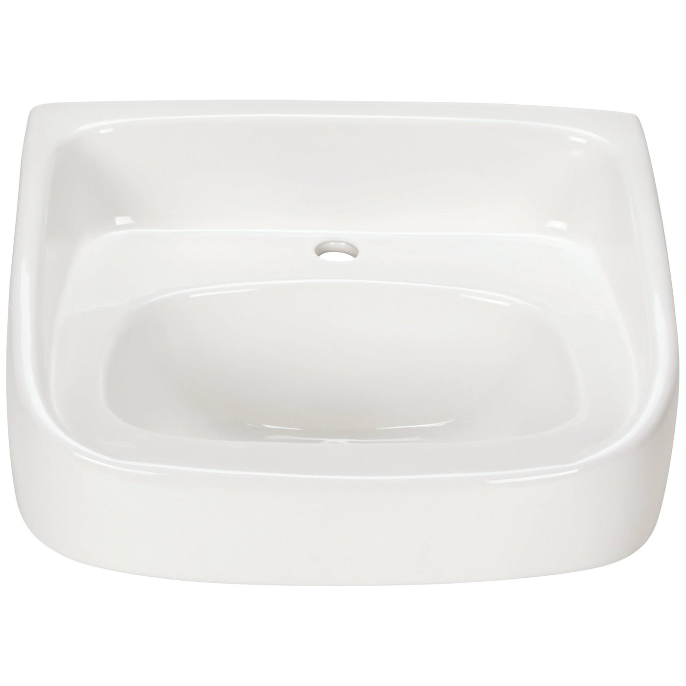 Z536120x18 Wall-Mount High-Back Sink/Lavatory, Single Hole, White Vitreous ChinaZurn