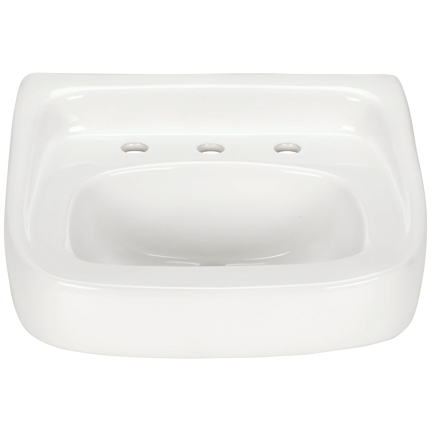 Z534820x18 Wall-Mount Sink/Lavatory, 8" Centers, White Vitreous ChinaZurn