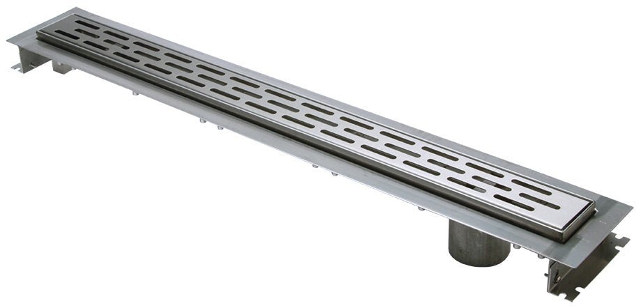 ZS880-28-EO28-Inch Stainless Streel Trench Drain System with No-Hub Bottom End OutletZurn