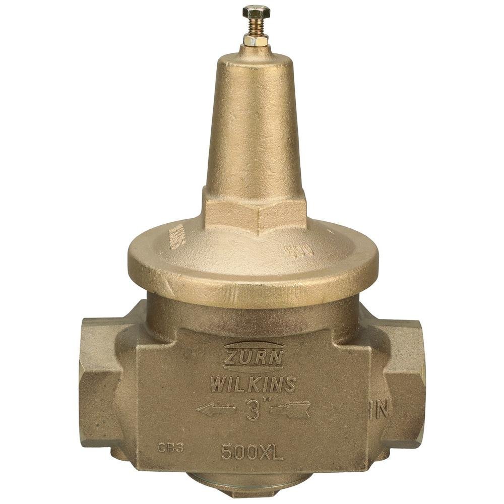 3 - 500XLHR3" 500XL Water Pressure Reducing Valve with a spring range from 75 psi to 125 psi, factory set at 85 psiZurn
