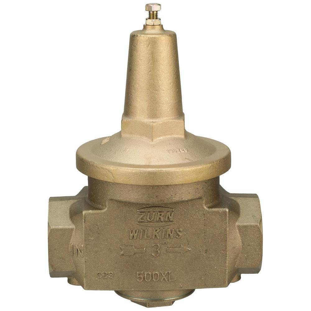 3 - 500XLHLR3" 500XL Water Pressure Reducing Valve with spring range from 10 psi to 125 psi, factory set at 50 psiZurn