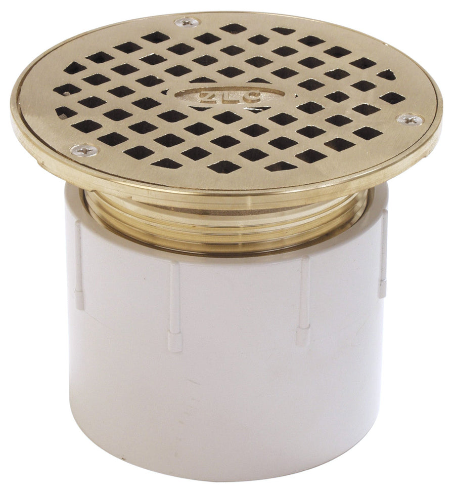 FD2210-PV33-inch Round PVC Adjustable Nickel Top Floor DrainZurn