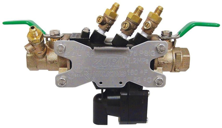 34 - 375XLFT3/4" 375XL Reduced Pressure Principle Backflow Preventer with SAE flare test fittingZurn