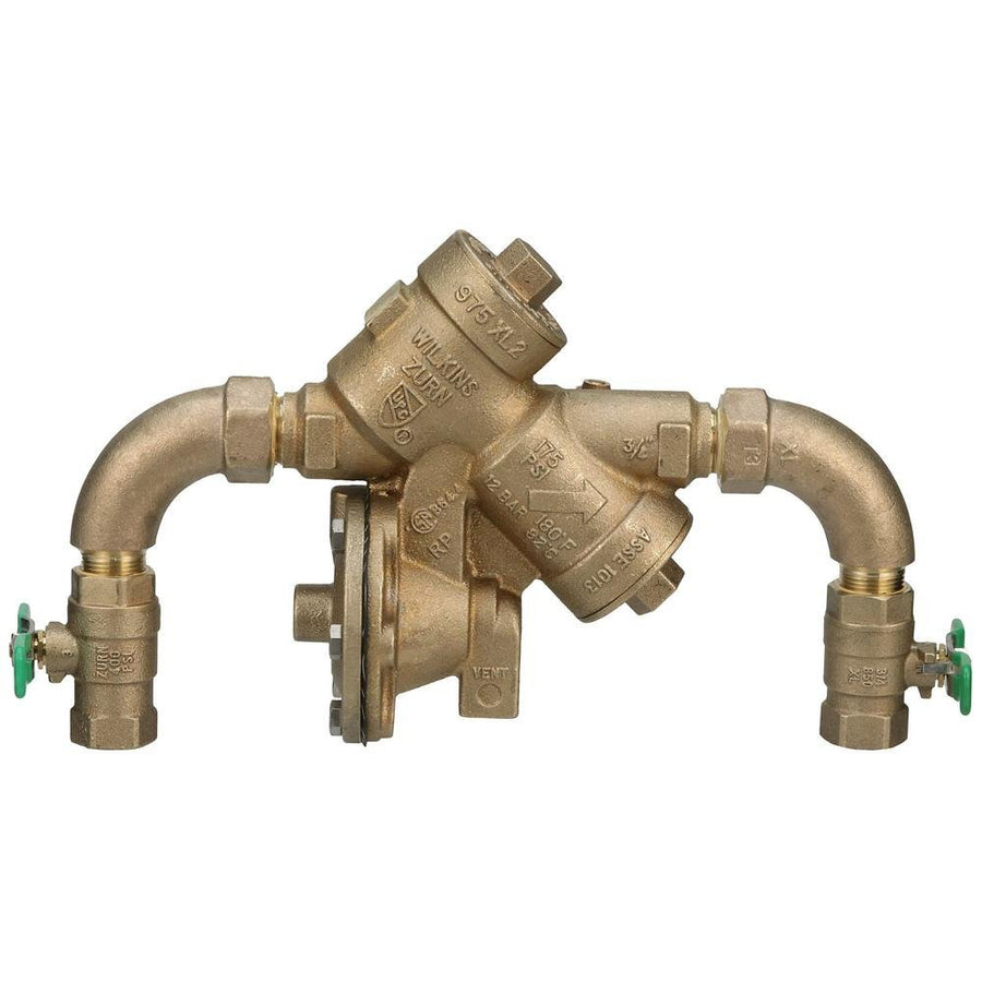 34 - 975XL2SE3/4" 975XL2 Reduced Pressure Principle Backflow Preventer with street elbowsZurn