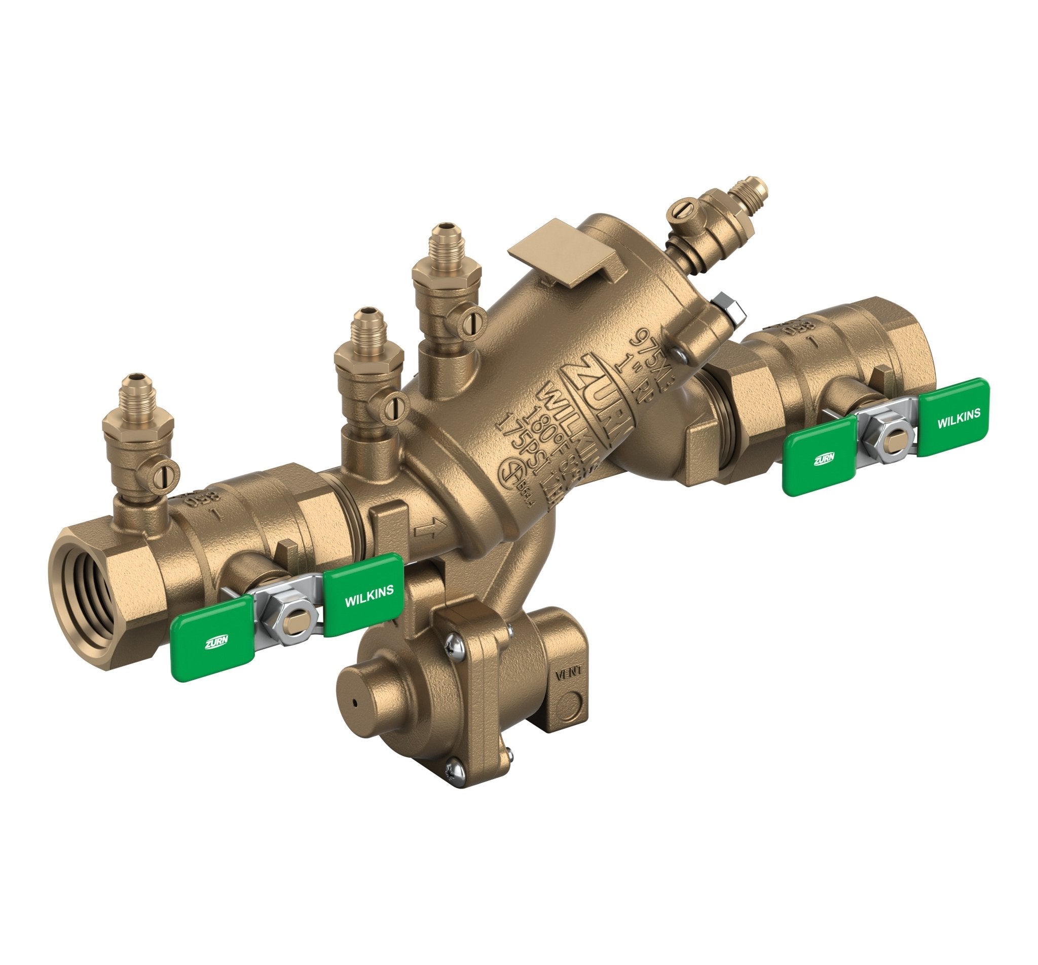 34-975XL3U3/4" 975XL3 Reduced Pressure Principle Backflow Preventer with Union Ball ValvesZurn Wilkins