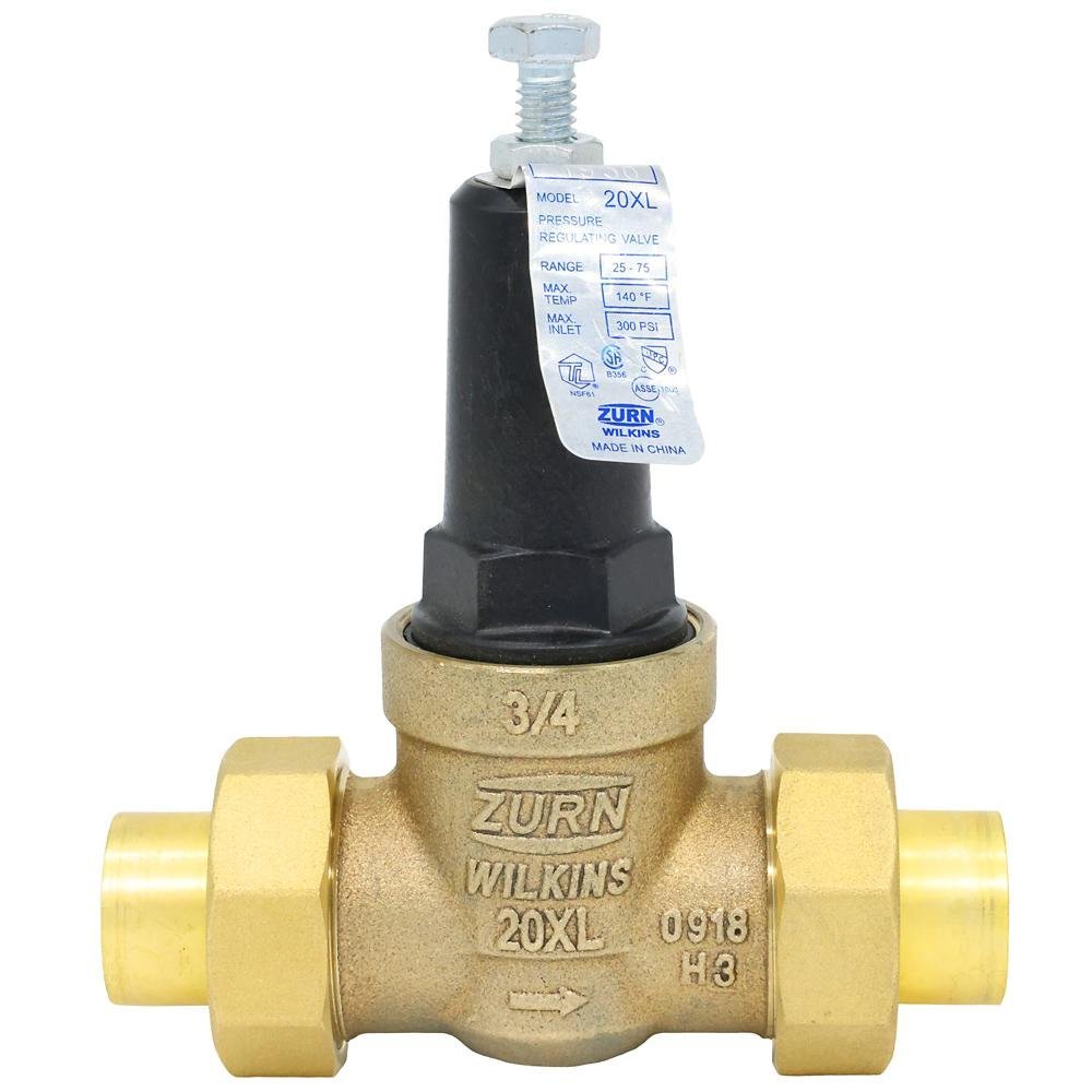 34 - 20XLDUC3/4 in. 20XL Pressure Reducing Valve (Double Union Copper Sweat x Copper Sweat)Zurn