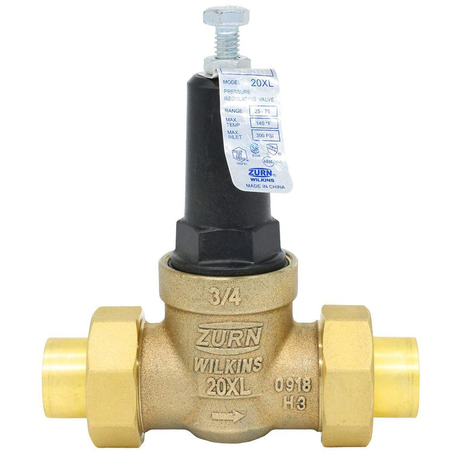 34 - 20XLDUC3/4 in. 20XL Pressure Reducing Valve (Double Union Copper Sweat x Copper Sweat)Zurn