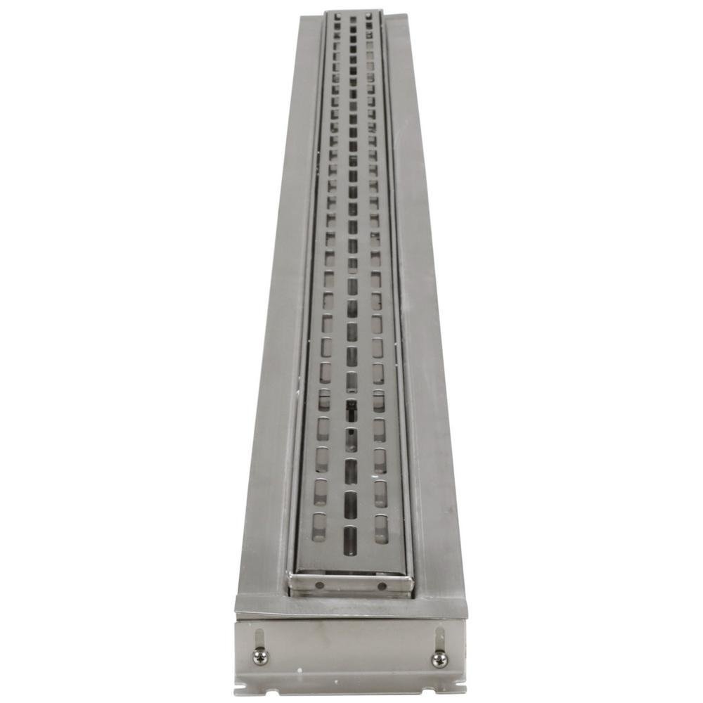 ZS880 - 60 - EO60 - Inch Stainless Streel Trench Drain System with No - Hub Bottom End OutletZurn