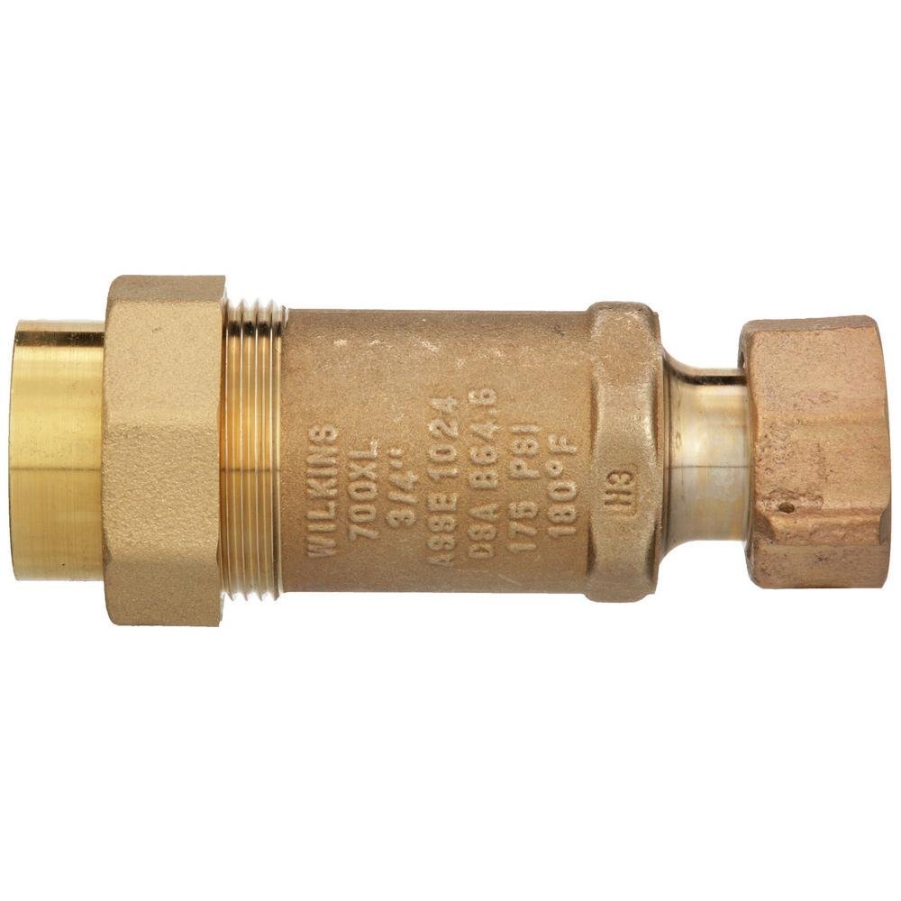 1UFMX1UF - 700XL700XL Dual Check Valve with 1" female union inlet x 1" male outletZurn