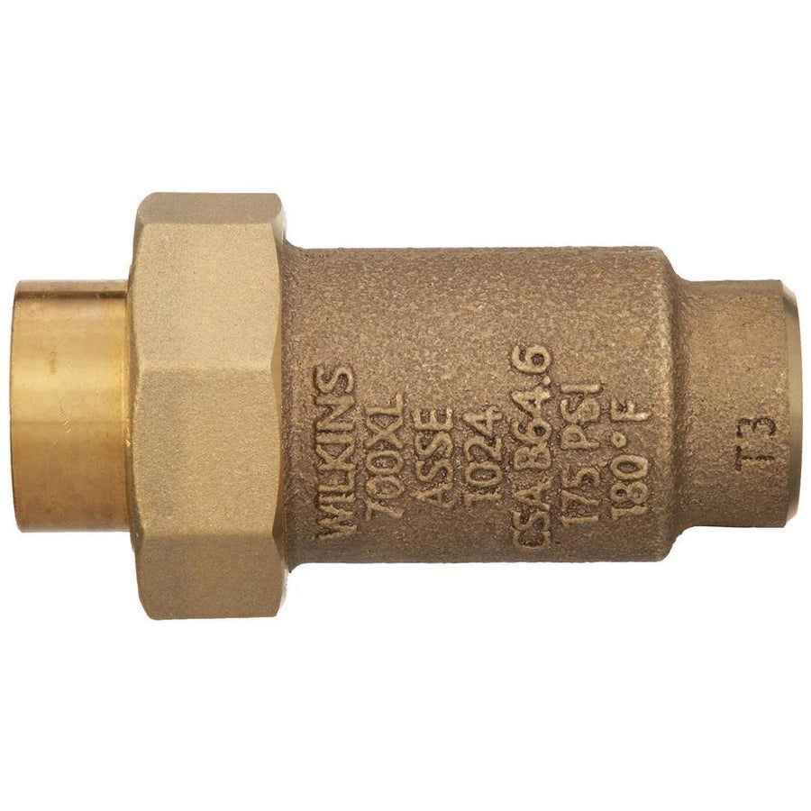 38UFX38F - 700XL700XL Dual Check Valve with 3/8" female union inlet x 3/8" female outletZurn