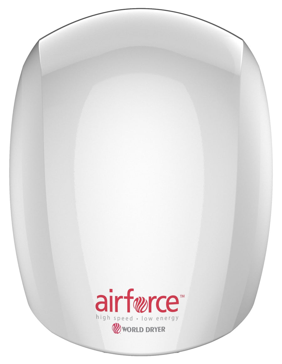 J-974A3Airforce® Hi-Speed Energy-Efficient Hand Dryer, Quiet Operation, Aluminum w/ White FinishWorld Dryer